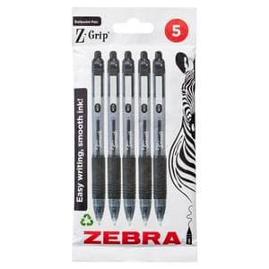 Zebra Smooth Ink Black 5pk
