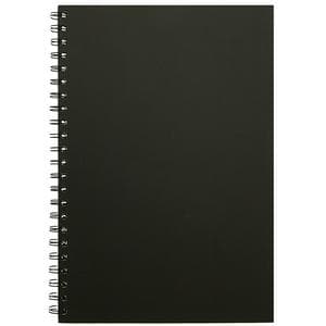Sainsbury's Home Hardback Wiro Notebook Black A4