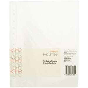 Sainsbury's Home Extra Strong Punch Pockets 50pk