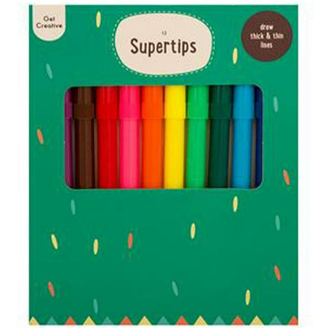 Get Creative Pack of 12 Supertips Pen - gallery image 1