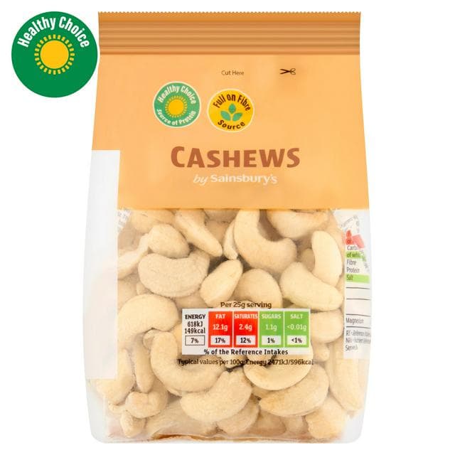 Sainsbury's Cashew Kernels 200g - gallery image 1