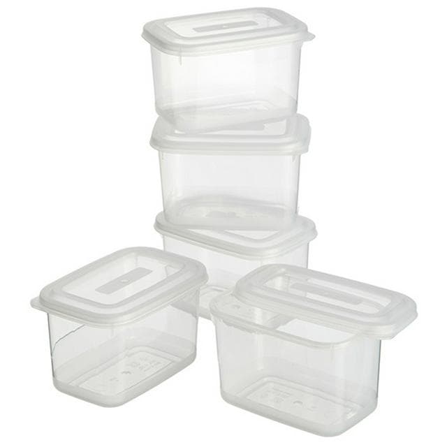 Sainsbury's Home Basics Storage 220ml 5pk - gallery image 1