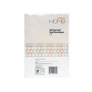 Sainsbury's Home Peel & Seal Envelopes C5 White 20pk