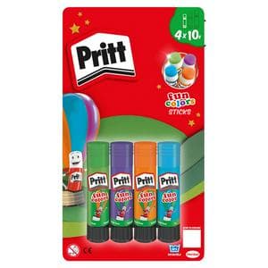 Pritt Pack of 4 Fun Coloured Glue