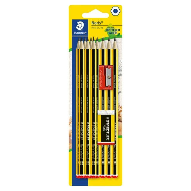 Staedtler Noris Hb Plus Eraser & Sharpener 10pk - gallery image 1