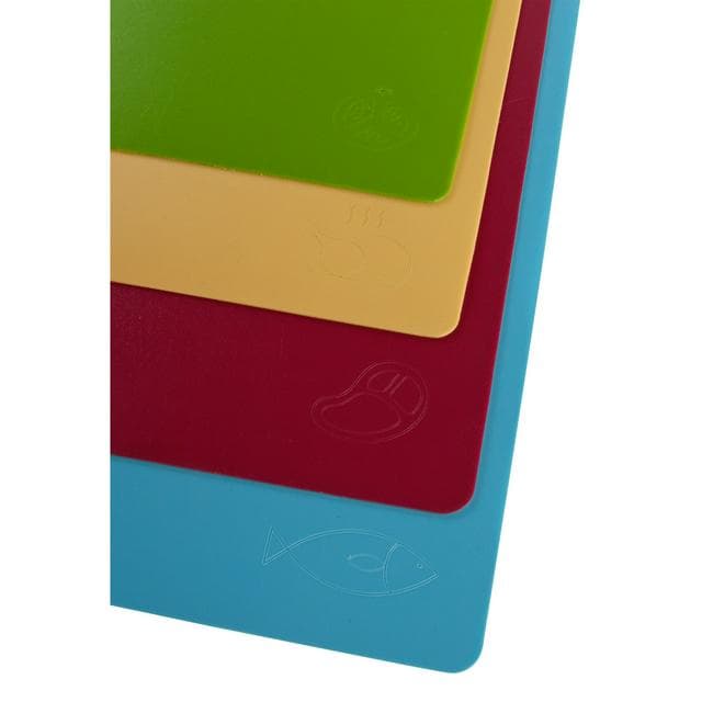 Sainsbury's Home Flexible Chopping Mats - Pack of 4 - gallery image 3