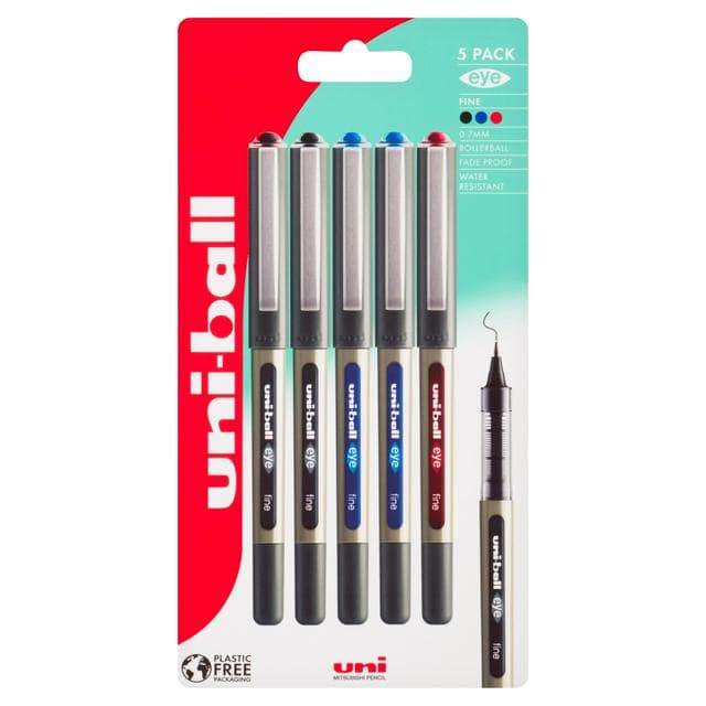 Uni-Ball Eye 157 Black 5pk - gallery image 1