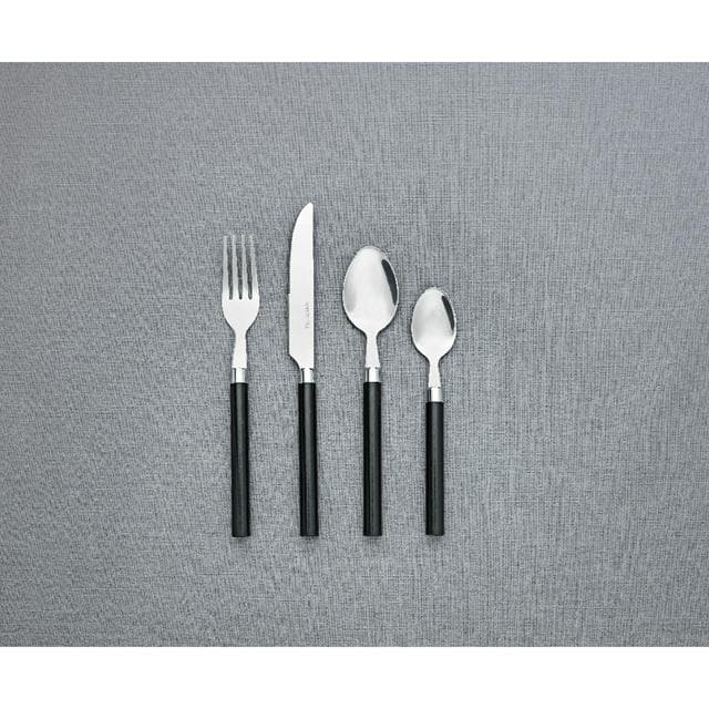 Sainsbury's Home 16pc Coloured Handle Cutlery Set - Black - gallery image 2
