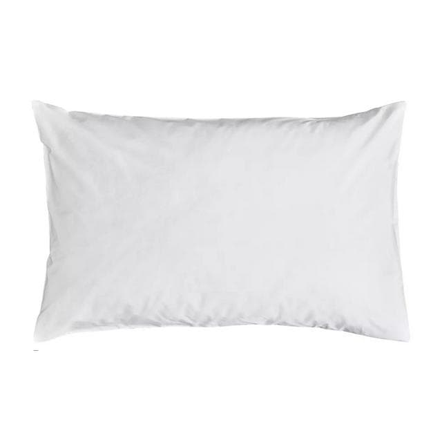 Habitat Pure Cotton 200TC Standard Pillowcase Pair - White - gallery image 1