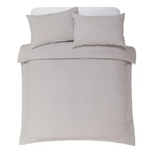 Habitat Soft and Cosy Brushed Cotton Bedding Set - Grey - King