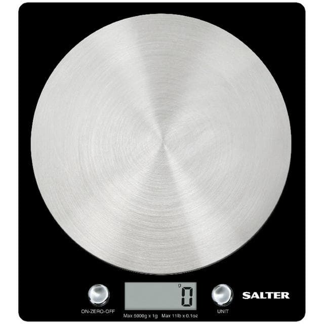Salter Electronic Scale with Steel Platform - Black - gallery image 1