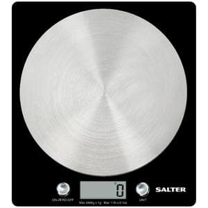 Salter Electronic Scale with Steel Platform - Black