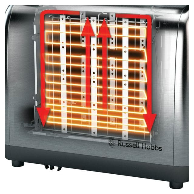 Russell Hobbs 2 Slice Brushed St/Steel Toaster 24081 - gallery image 5