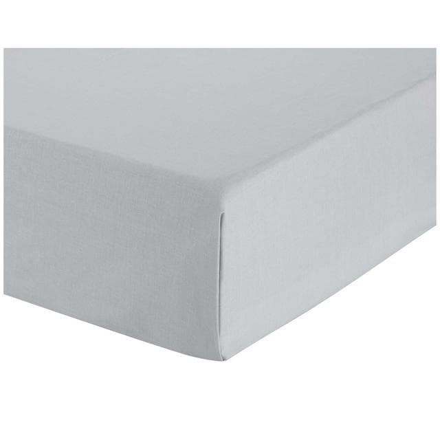 Sainsbury's Home Dove Grey Cotton Rich Flat Sheet - gallery image 1