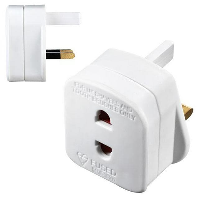Masterplug Shaver Adaptor White - gallery image 1