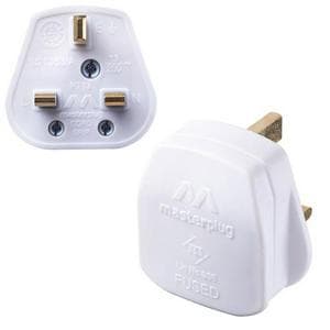 Masterplug 13a Fused Plug White
