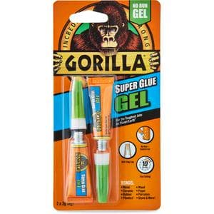 Gorilla Pack of 2 Superglue Gel - 3g