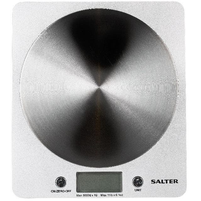 Salter Electronic Kitchen Scale with Steel Platform- Silver - gallery image 1