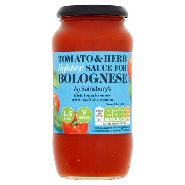 Sainsbury's Lighter Tomato & Herb Bolognese Pasta Sauce 500g - gallery image 1