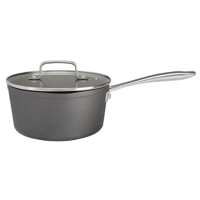 Habitat 3 Piece Hard Anodised Aluminium Saucepan Set - gallery image 4