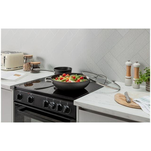 Habitat 30cm Hard Anodised Aluminium Double Handled Wok - gallery image 2