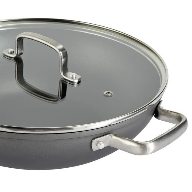 Habitat 30cm Hard Anodised Aluminium Double Handled Wok - gallery image 4