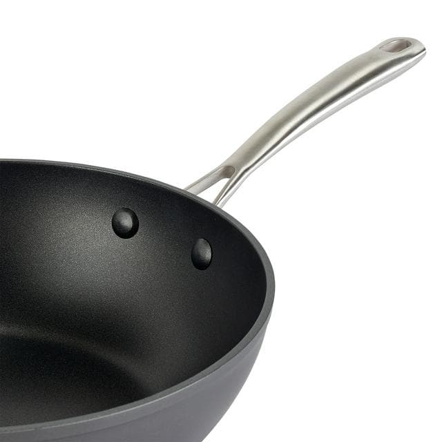 Habitat 28cm Hard Anodised Aluminium Wok - gallery image 3
