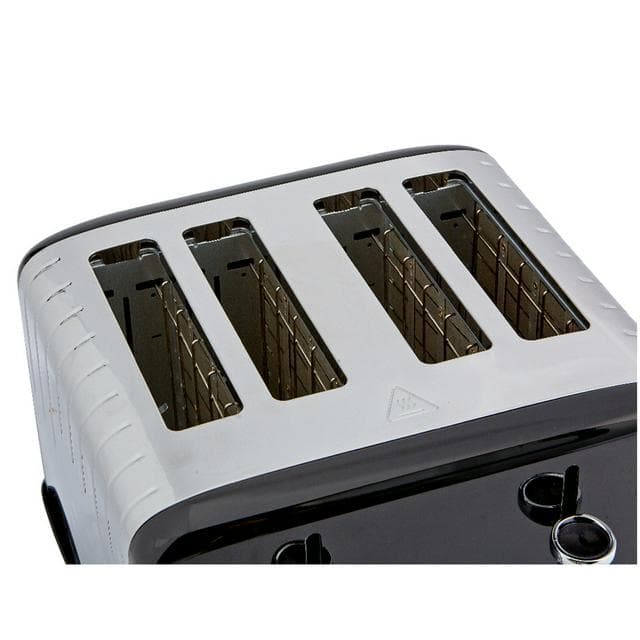 Cookworks Metal Pyramid 4 Slice Toaster Black - gallery image 5