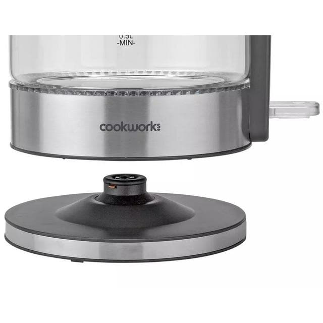 Cookworks Illuminating Kettle - Glass and Stainless Steel - gallery image 4
