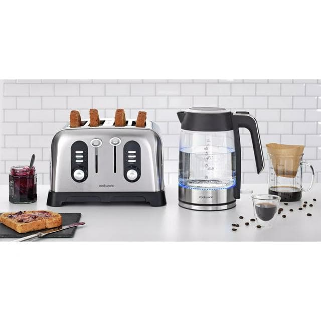 Cookworks Illuminating Kettle - Glass and Stainless Steel - gallery image 5