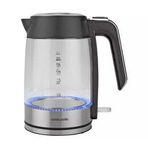 Cookworks Illuminating Kettle - Glass and Stainless Steel