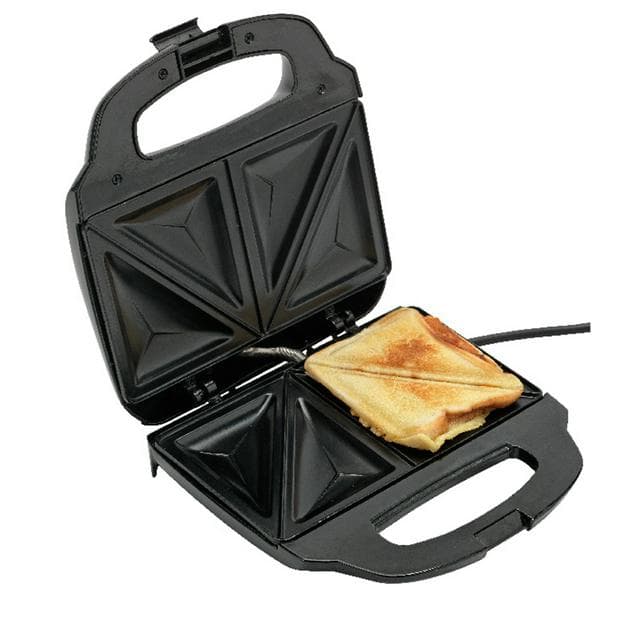 Cookworks 2 Sandwich Toaster Black - gallery image 2
