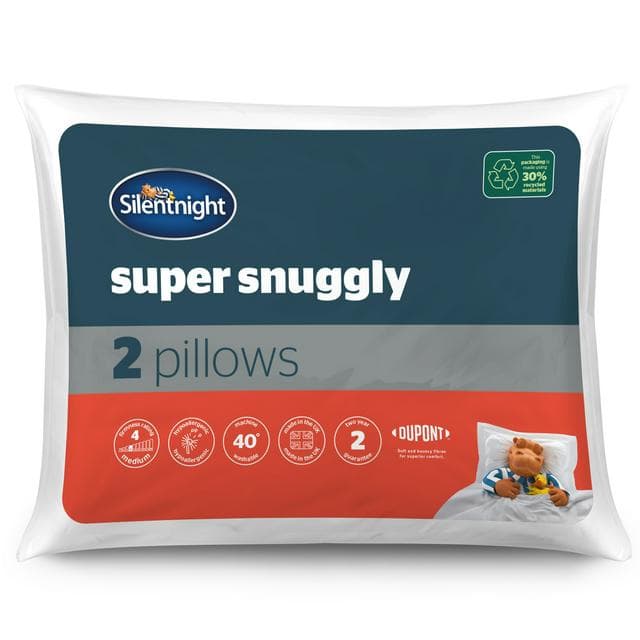 Silentnight Super Snuggly Medium Pillow - 2 Pack - gallery image 1