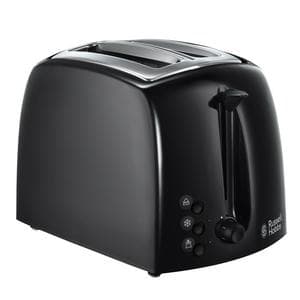 Russell Hobbs Textures 2 Slice Black Plastic Toaster 21641