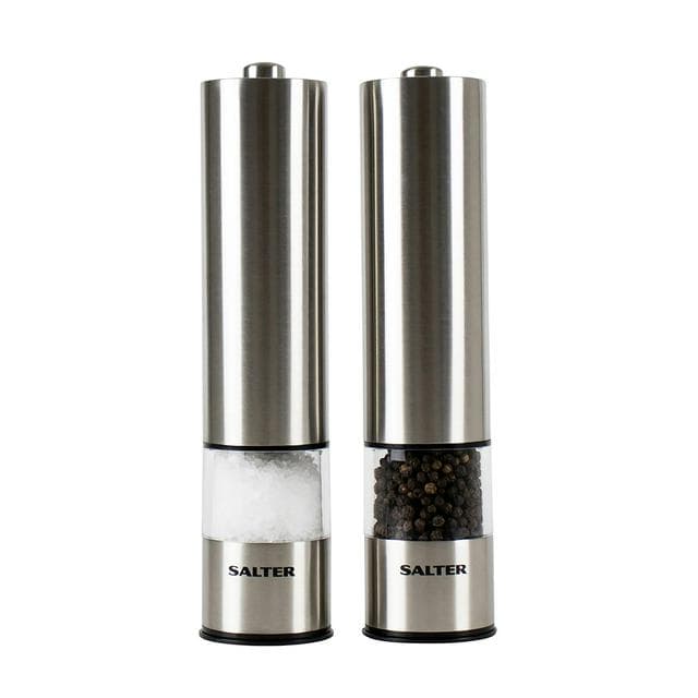 Salter Electronic Stainless Steel Mill Set - Silver - gallery image 1