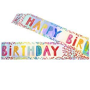 Sainsbury's Home  Rainbow Birthday Foil Banner