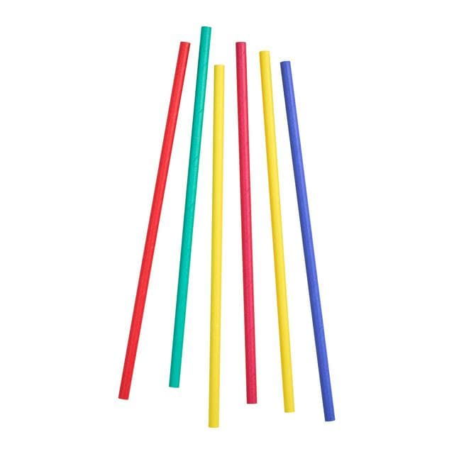 Sainsbury's Home Pack of 50 Rainbow Coloured Paper Straws - gallery image 1