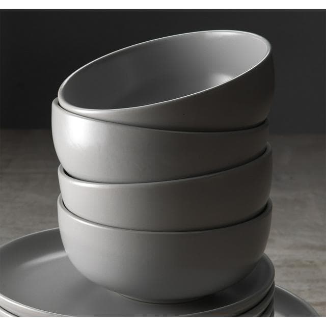 Habitat 12pc Matte Grey Dinner Set - gallery image 2