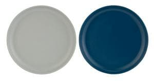 Habitat Matte Dinner Plate Assortment - Grey