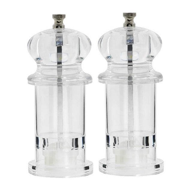 Sainsbury's Home Acrylic Salt & Pepper Mill - Clear - gallery image 1