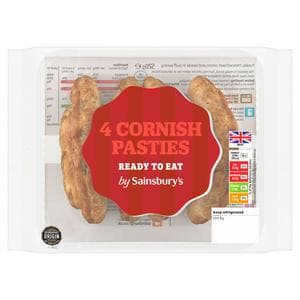 Sainsbury's Cornish Pasties x4 520g