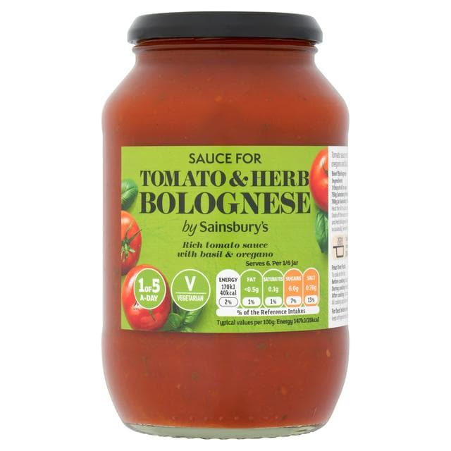 Sainsbury's Tomato & Herb Pasta Sauce 700g - gallery image 1