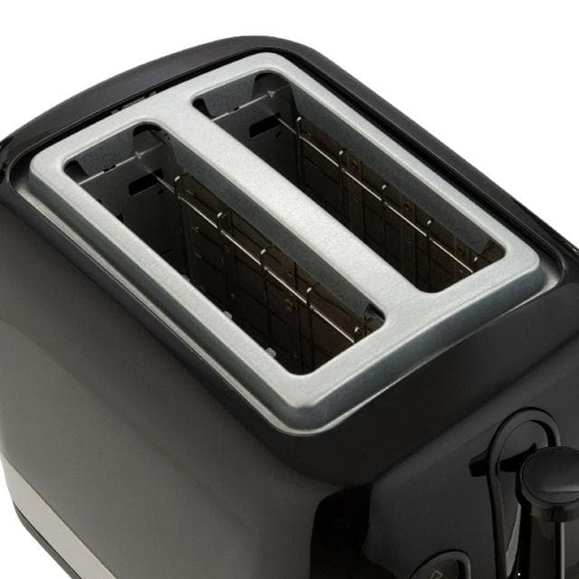 Cookworks Illuminated 2 Slice Toaster - Black Plastic - gallery image 5