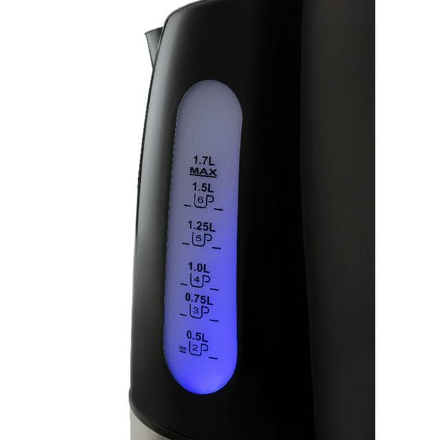 Cookworks Plastic Illuminated Kettle - Black - gallery image 2