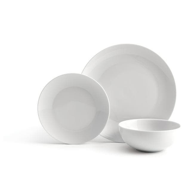 Sainsbury's Home 12pc Porcelain Dinner Set - White - gallery image 1