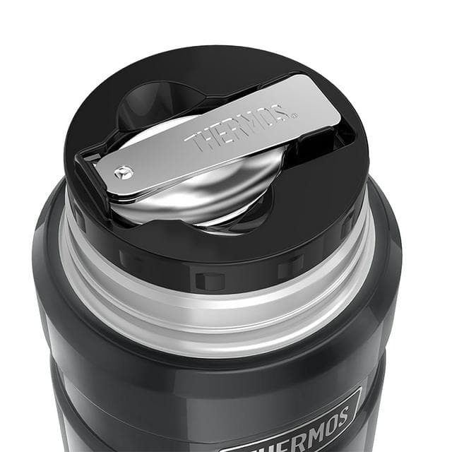 Thermos Stainless Steel King Gun Metal Food Flask - 470ml - gallery image 4