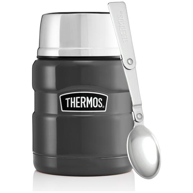 Thermos Stainless Steel King Gun Metal Food Flask - 470ml - gallery image 5