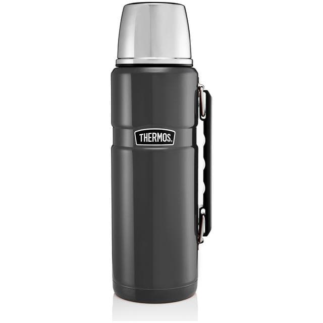 Thermos 1.2 Litre Stainless Steel King Flask - Gunmetal Grey - gallery image 1
