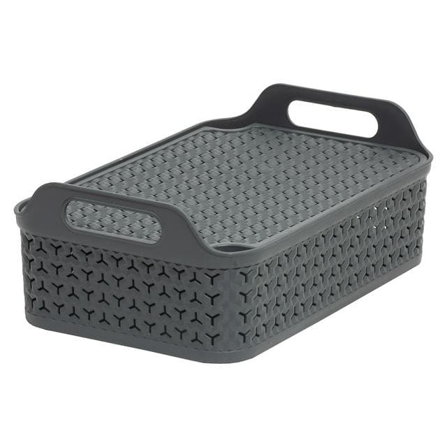 Strata 8L Urban Basket With Lid - Slate - gallery image 1