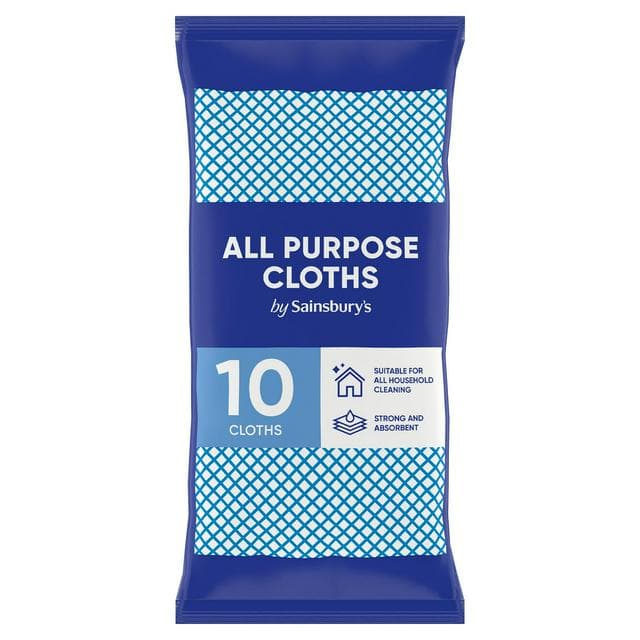 Sainsbury's All Purpose Cloths x10 - gallery image 1